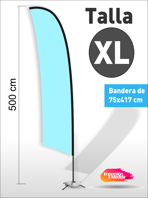 Estructura + Bandera SURF Talla XL